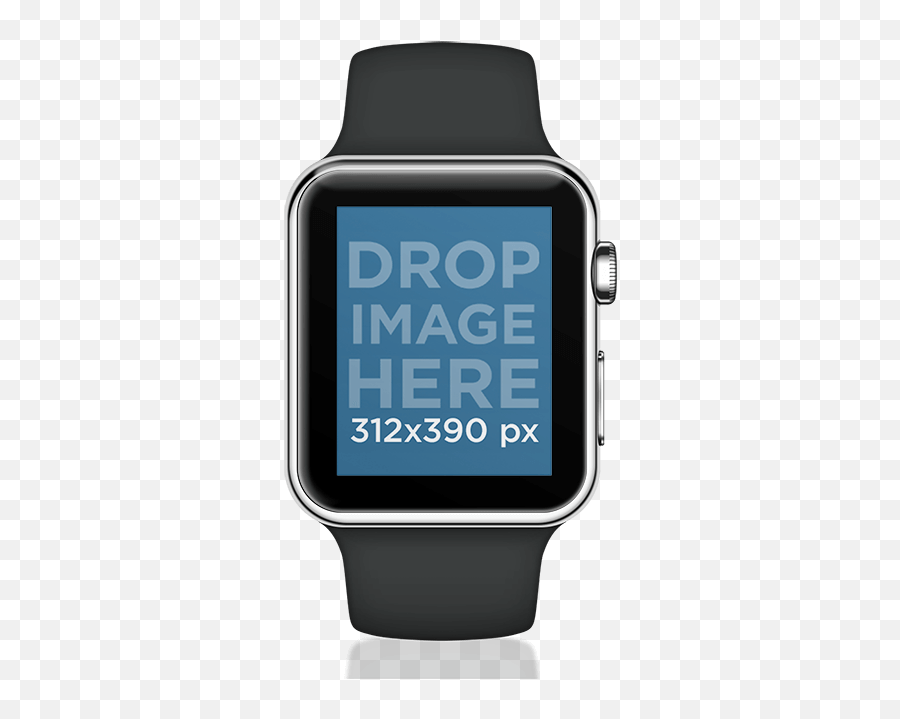 Placeit - Black Apple Watch Sport Mockup Png Transparent Apple Watch Mockup Emoji,Discord Custom Emojis Blank Background