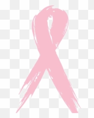 Cancer Ribbon Png - Vector Brush Stroke Cancer Ribbon Emoji,Pink Bow Breast Cancer Emoji