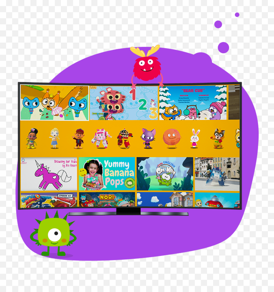 Kids Tv Shows U0026 Nursery Rhymes Kidsbeetv Safe Kiddies - Dot Emoji,Banana Watching Tv Emoticon