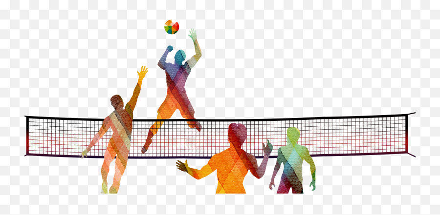 Beach Volleyball Volleyball Net Sport - Hand Drawn Emoji,Volleyball Female Player - Animated Emoticons