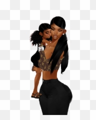 Imvu Mommy Daughter Sticker By Ceairawilsn - Midriff Emoji,Imvu Emoji