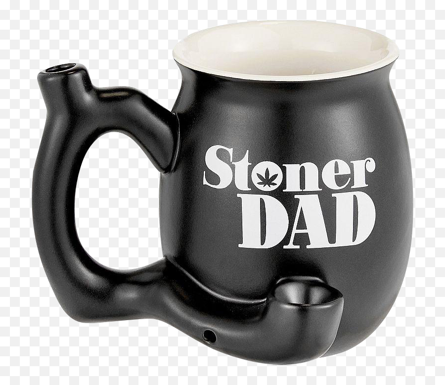 Roast U0026 Toast Stoner Dad Ceramic Pipe Mug Emoji,Emojis For Stoners