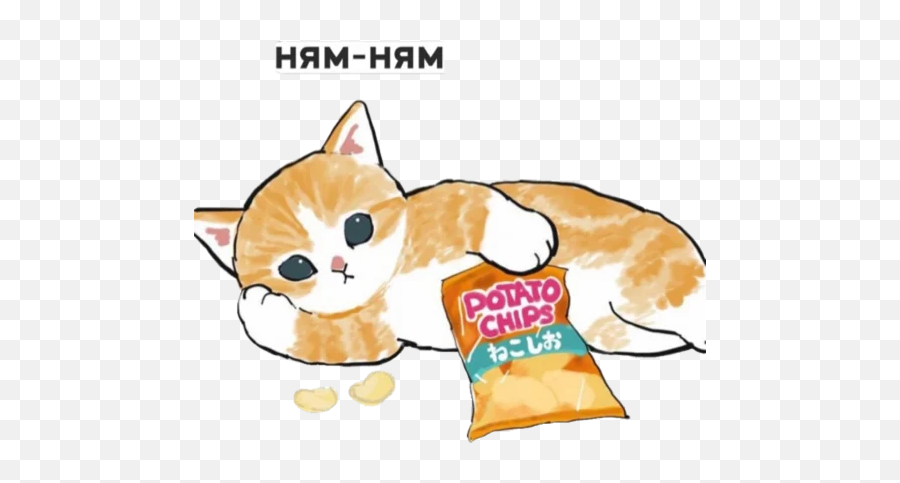 Telegram Sticker From Pack Emoji,Cat Treat Emoji