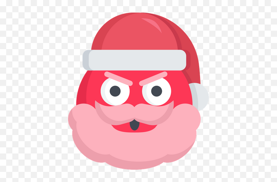 Angry Christmas Emoji Mad Santa - Angry Santa Icon Png,Santa Emoji