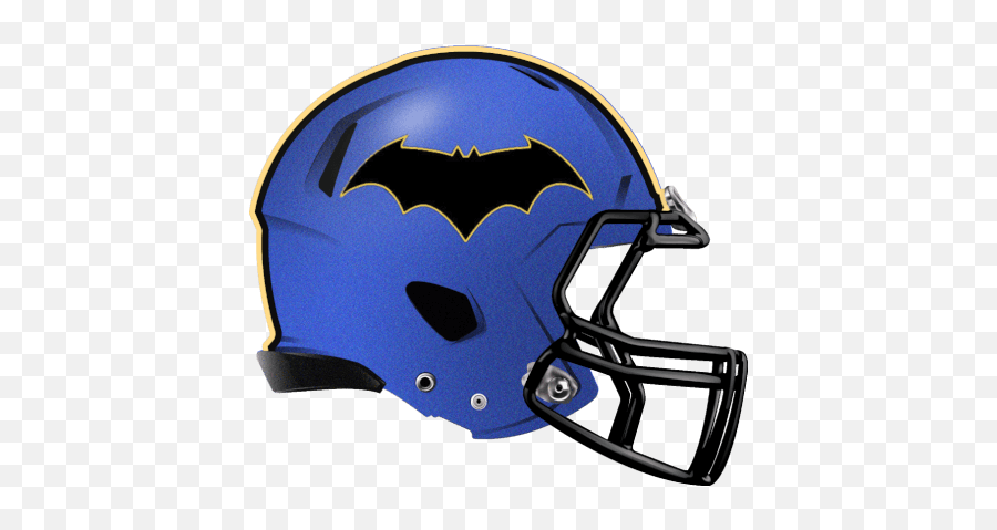Bat Batman Fantasy Football Logo Helmet - Fantasy Football Helmets Emoji,Spartan Helmet Emoji