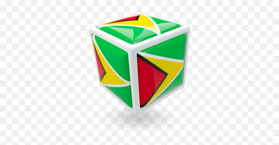 Cube Icon Illustration Of Flag Of Guyana - Happy Independence Day Guyana Gif Emoji,Cube Emoji