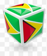 Cube Icon Illustration Of Flag Of Guyana - Happy Independence Day Guyana Gif Emoji,Cube Emoji