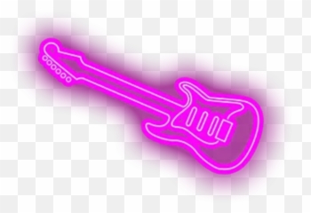 The Most Edited - Neon Guitar Light Png Emoji,Guitar Player Emoji