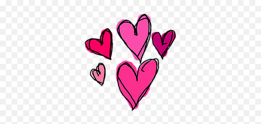 Tumblr Whatsapp Emoji Sticker By Yamiled Pedroza - Pink Heart Ermoji Transparent Background,Heart Emoticon Whatsapp