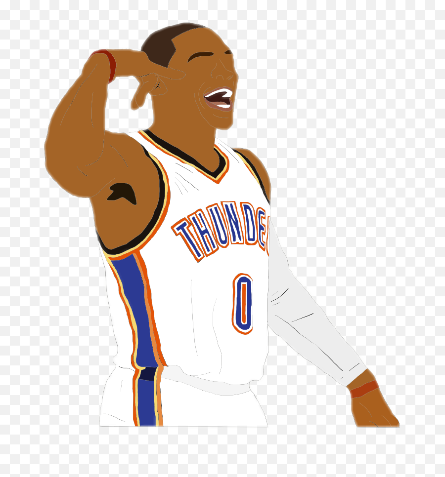 Russellwestbrook Sticker - For Basketball Emoji,Russell Westbrook Emoji Shirt