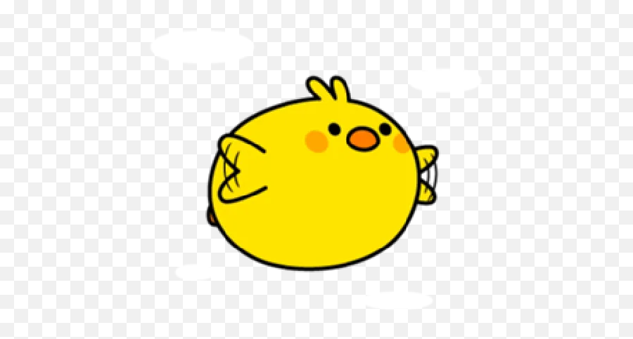 Plump Little Chick 2 Whatsapp Stickers - Happy Emoji,Emoticon Chicken Little