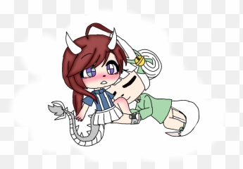 Sticker Gachalifeedit Gachalife Sticker By Milky - Fictional Character Emoji,Lesbian Couple Emoji