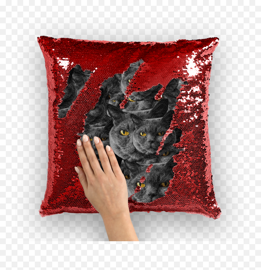 Your Face Custom Sequin Cushion Cover - Nicholas Cage Sequin Pilllow Emoji,Emoji Faces Pillow