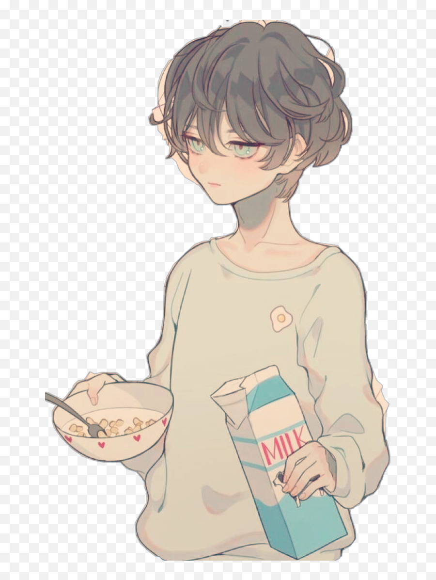 Pin On Anime - Pastel Anime Boy Emoji,Find The Emoji In The Cereal