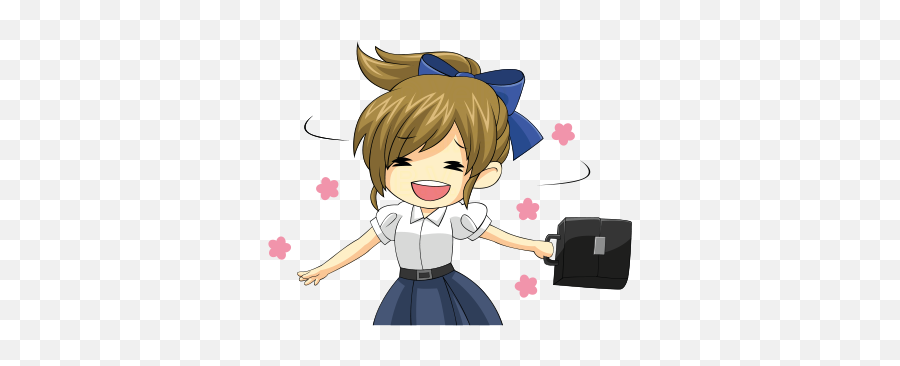Cute Anime Girl Stickers By Edb Group - Kawaii Girl Stickers Transparent Emoji,Cute Anime Emoji