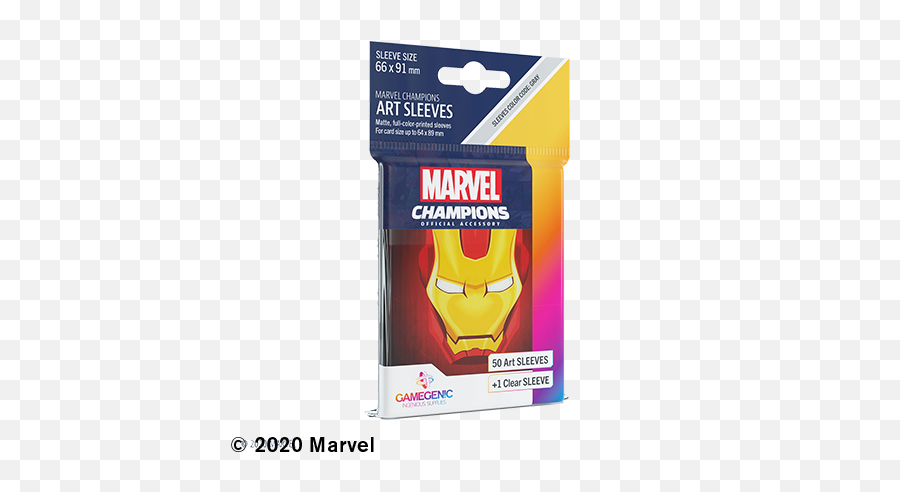 Deck Protector Marvel Champions - Ironman Art Sleeves 50 Marvel Heroes Emoji,Emotion Of A Villain