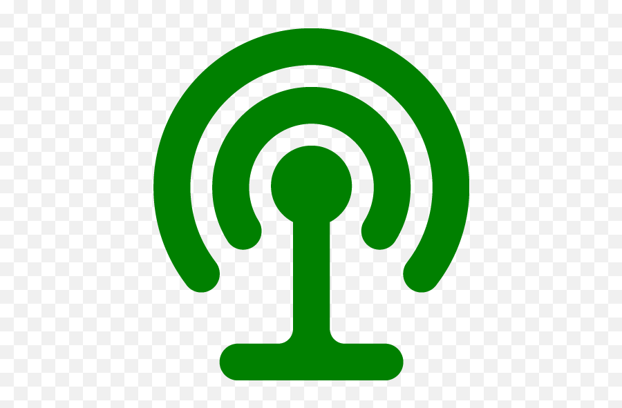 Green Antenna 6 Icon - Antenna Icon Transparent Emoji,Emoticons Green Antenna