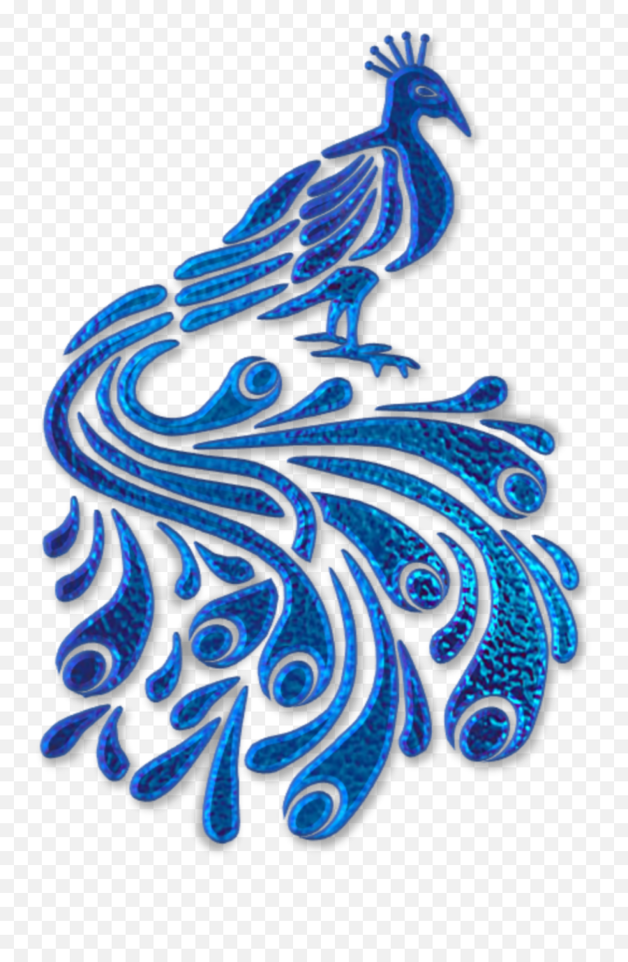 Mq Blue Peacock Feathers Bird Sticker Emoji,Peacock Emoji