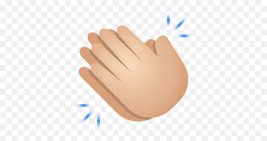 Clapping Hands Light Skin Tone Icon - Safety Glove Emoji,Emoji Skin Tone Android