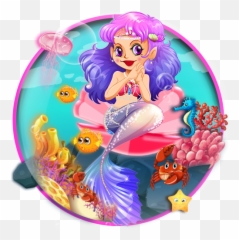 Under Water Princess Sea Mermaid 2d - Mermaid Emoji,Mermaid Emoji
