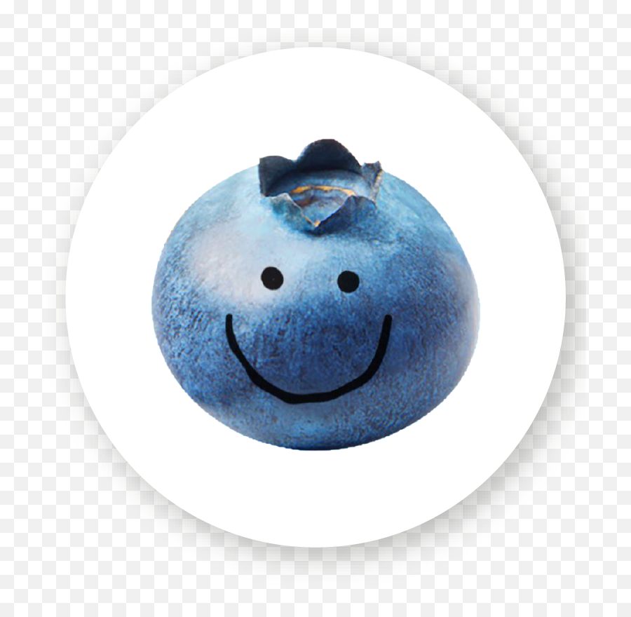 Gifting - Single Fruit Blueberry Emoji,Puckering Smiley Emoticons