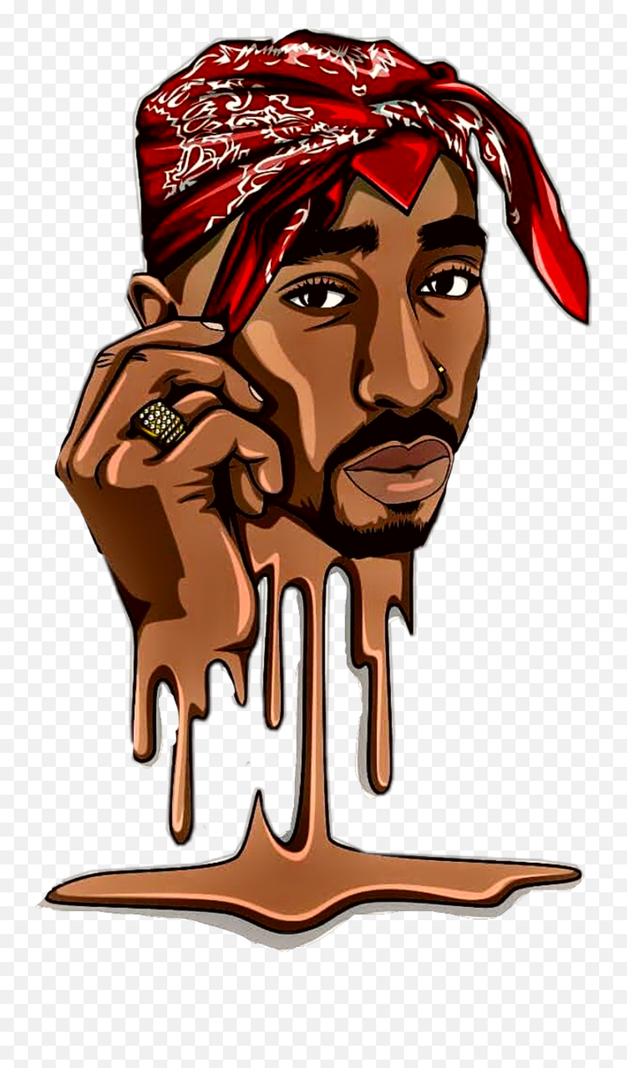 2pac Sticker - 2 Pac Sticker Emoji,2pac Emoji