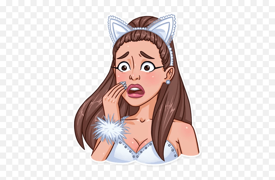 Ariana Grande - Telegram Sticker Stickers Ariana Grande Stickers Whatsapp Emoji,Ariana Grande Emoji