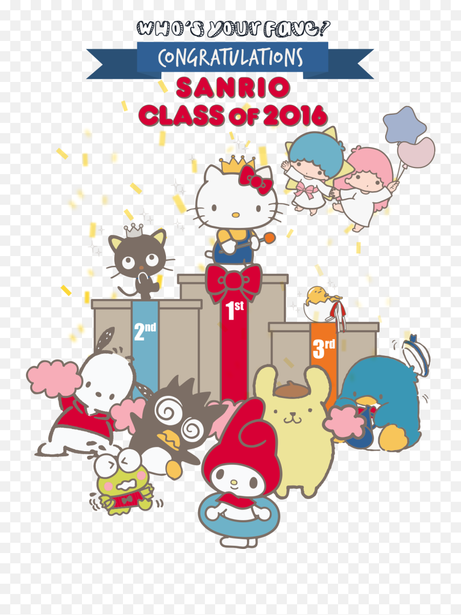 My Sanrio Fave - Sanrio Characters Ranking Hello Kitty Emoji,Panda Emoticon Face Character Print Tank Top