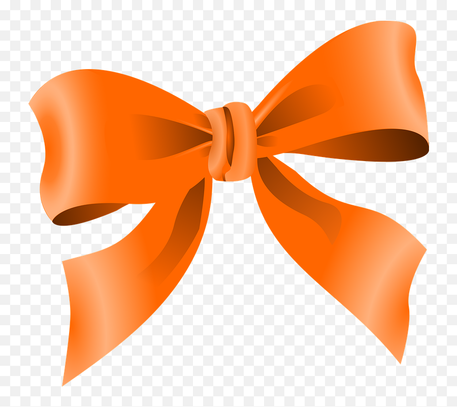 Ribbon Gift Hair Fashion Orange Party Emoji,Japanese Bow Emotions