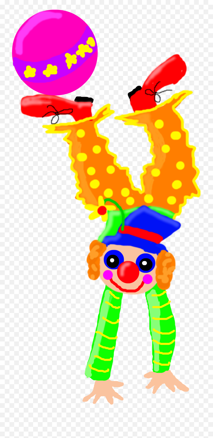 Clown Clipart - Upside Down Png Download Full Size Clown Standing Upside Down Emoji,Upside Down Flag Emoji
