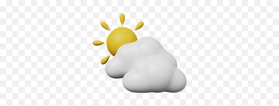 Premium Sunny Weather 3d Illustration Download In Png Obj Emoji,Sone Emoji