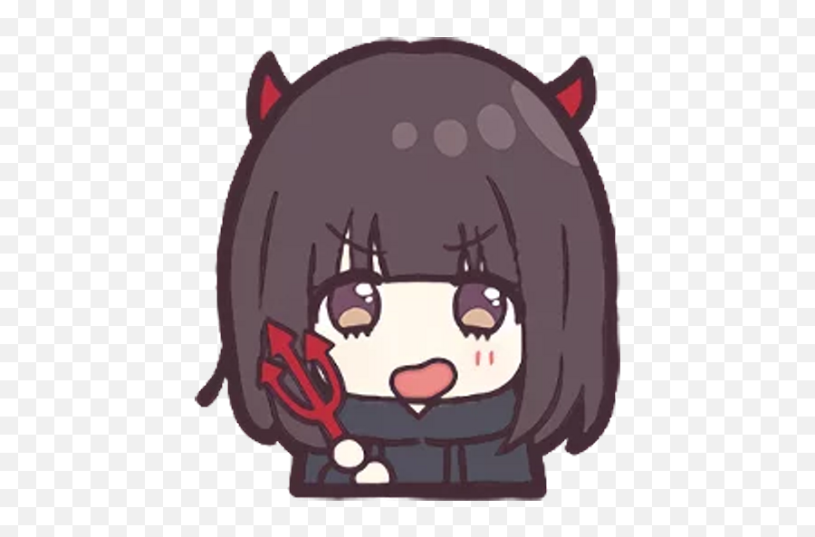 Sticker Maker - Menhera Chan Emoji V1,Suit Emoji