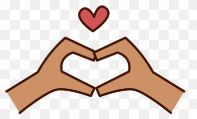 Illustration Of Both Hands Making The Shape Of A Heart Emoji,Heart Hand Emoji