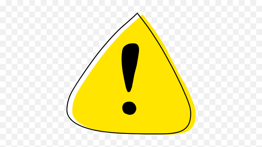 Danger Emergency Exclamationmark Pop Sticker By Mmm - Vertical Emoji,Danger Sign Emoji