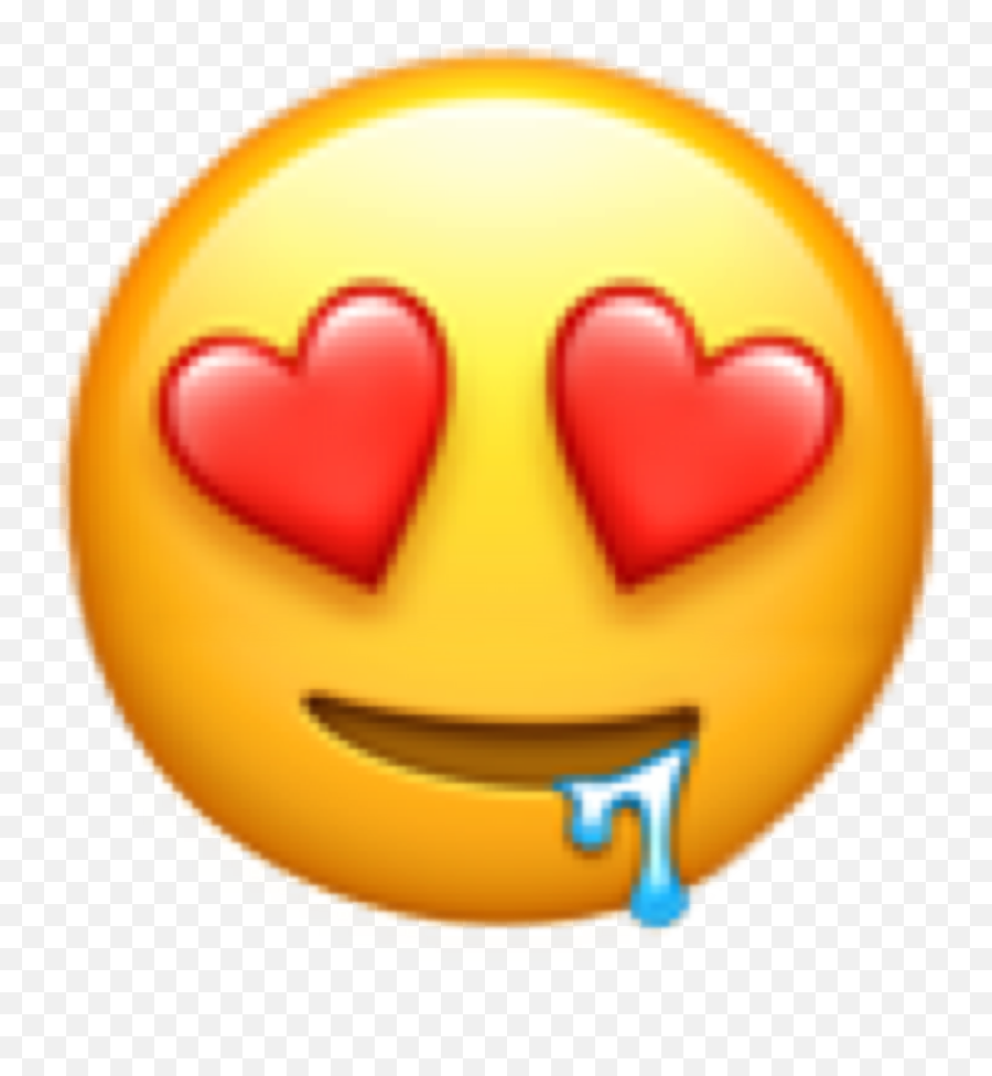 Drool Love Inlove Sticker - Love Sigh Emoji Edit,Inlove Emoji