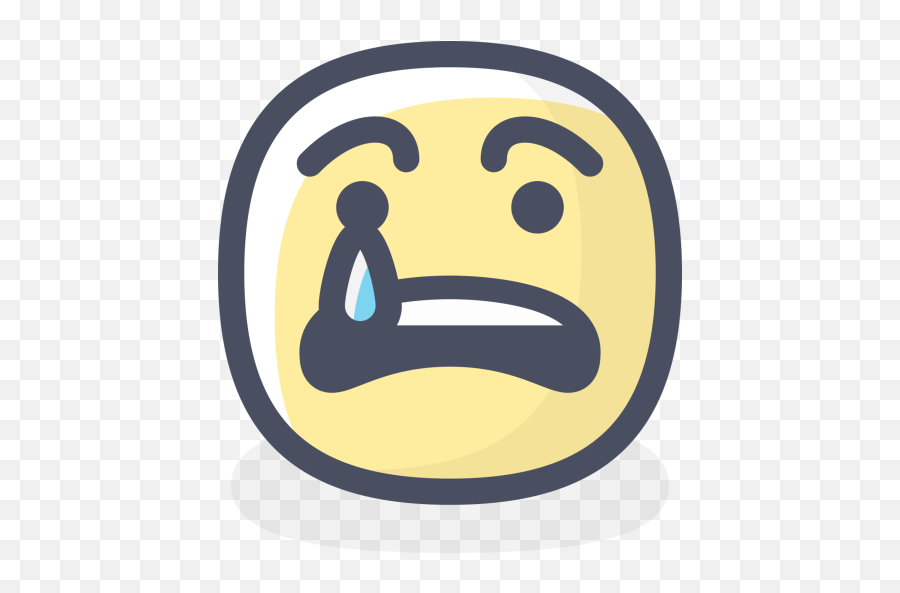 Sad Emoji Icon Of Colored Outline Style - Available In Svg Happy,Sad Santa Emoji