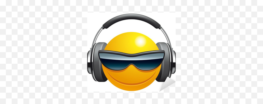 Emoticon Dj Sticker Pixers - Animadas Imagenes De Dj Emoji,Dj Emoji