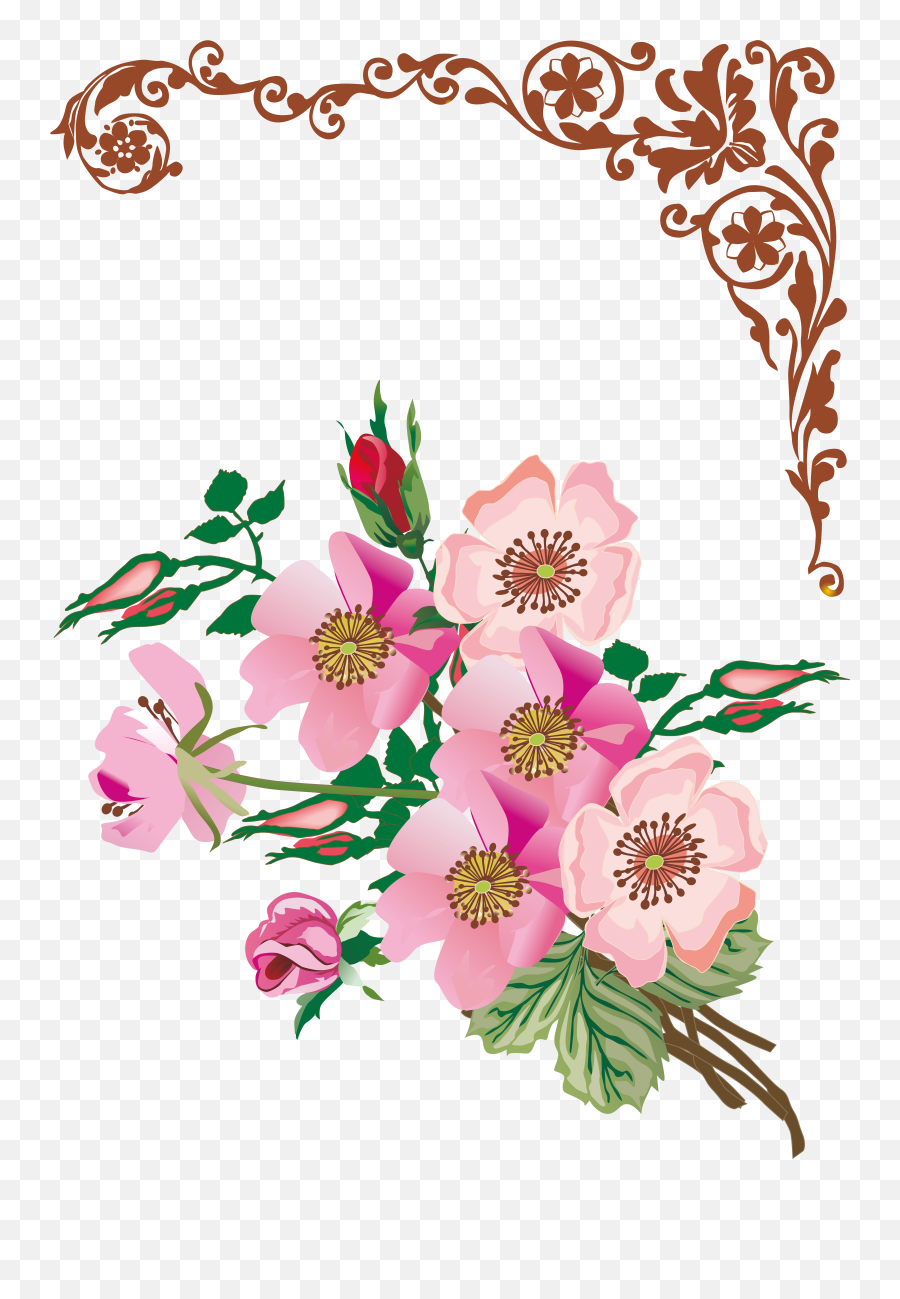 Free Transparent Floral Design Png Emoji,Flower Emoji Vector