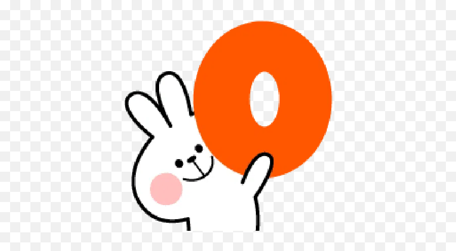 Rabbit Smile Emoji Whatsapp Stickers - Stickers Cloud Dot,Rabbit Emoji