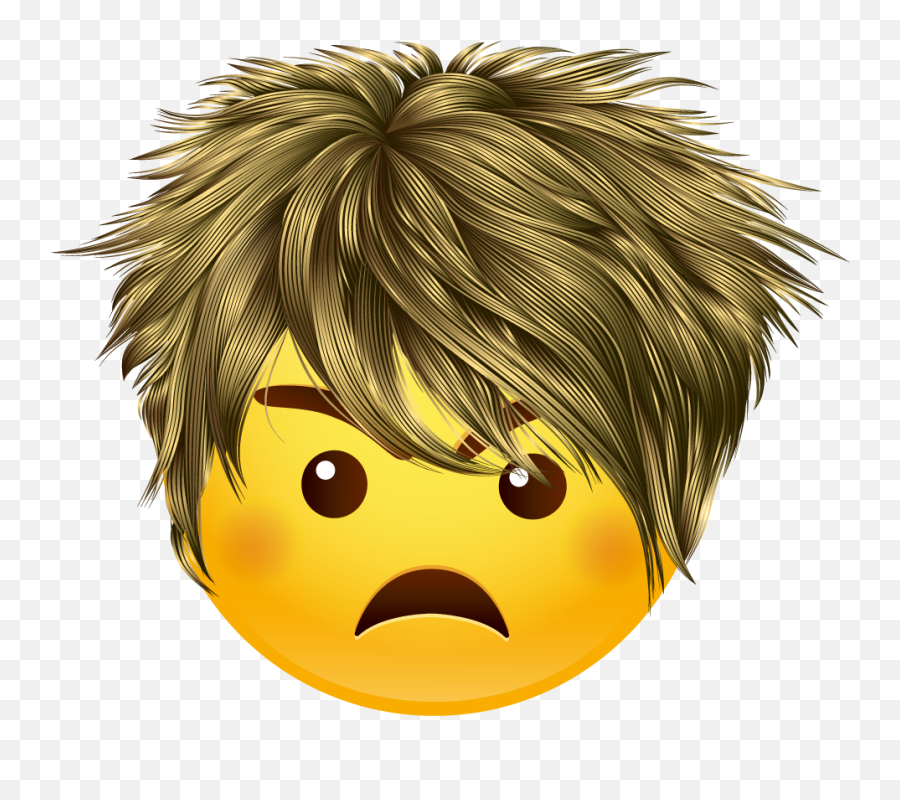 Karen Bracket - Blond Wosy Rysunek Emoji,Emoji Brackets