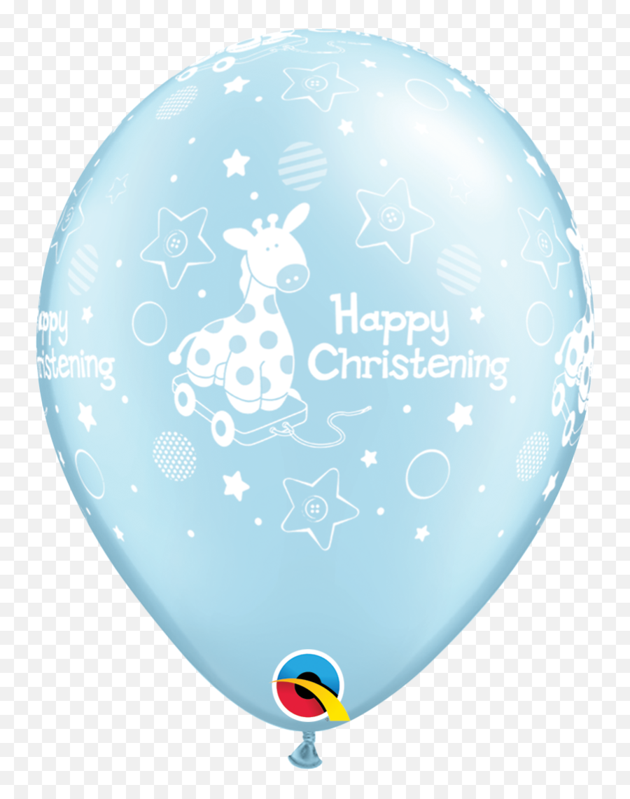 Boyu0027s Christening Balloons Pk6 - Light Blue Balloon Emoji,Emoji Birthday Decorations