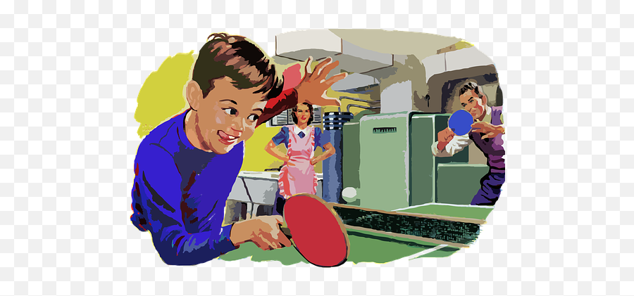Free Table Tennis Ping Pong - Familia Vintage Png Emoji,Table Tennis Emotions