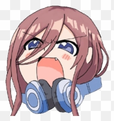 Chibi Miku Nakano Pout Emoji,Emojis Angry Anime