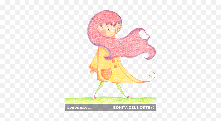 April Wind Kids Sticker - Cuento Lucrecia Y La Lluvia Emoji,Wind Emoji 3d Print