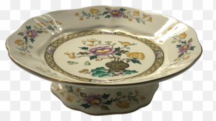 Masonu0027s Ironstone English Chinese Peony Floral Chinoiserie Dessert Tazza - Serving Platters Emoji,Emotion Petits Fours