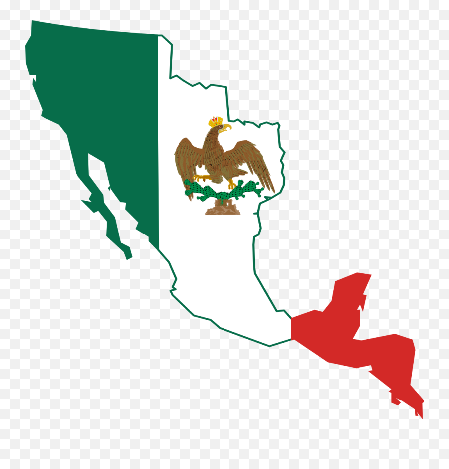 Flag Map - Mexican Empire Flag Map Emoji,All Hispanic Country Flag Emojis
