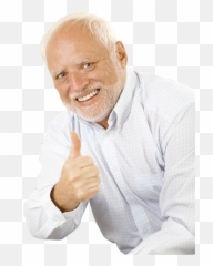 Meme Man - Harold Thumbs Up Png Download Original Size White Hair Man Meme Emoji,Thumbs Up Emoji Png
