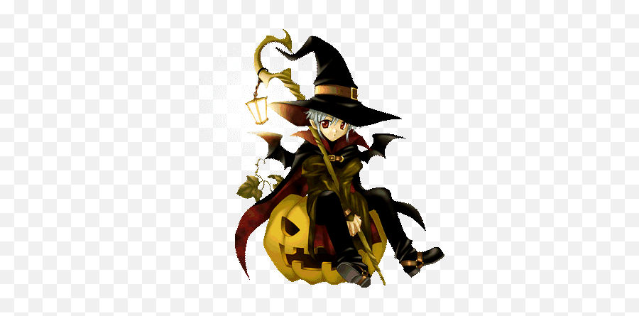 Index Of Pisces24halloween3 - Halloween Anime Boy Witch Emoji,Witch On Broom Emoticon