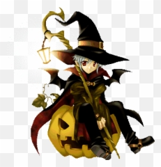 Index Of Pisces24halloween3 - Halloween Anime Boy Witch Emoji,Witch On Broom Emoticon