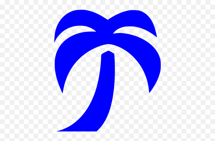 Blue Palm Tree Icon - Free Blue Tree Icons Museum Frieder Burda Emoji,Facebook Deciduous Tree Emoticon